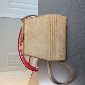 SERETA snakeskin leather bag